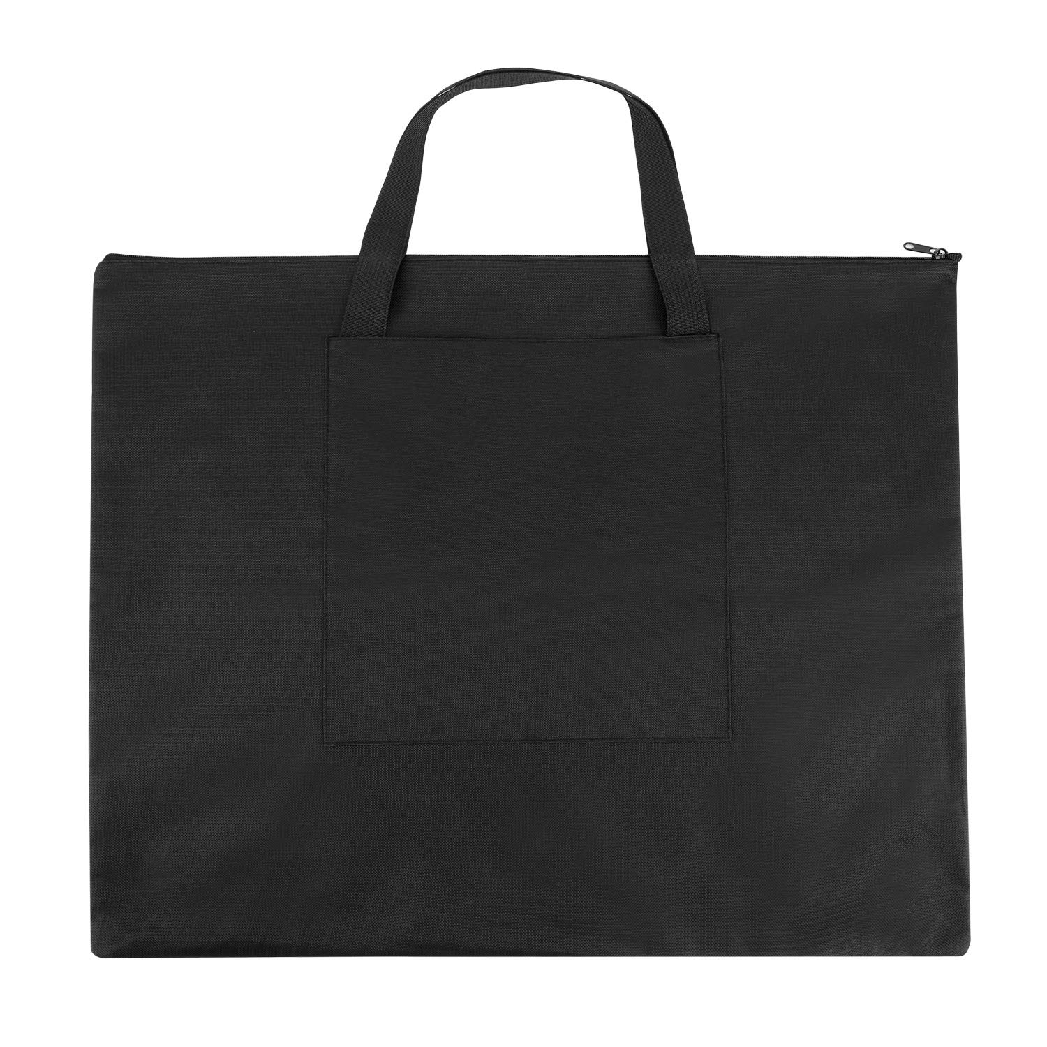 Canvas Art Portfolio Carrying Bag A2 Artist Portfolios Carry Case Bag Lightweight Art Tote Bag Drawing Board Bag Portfolio Folder for Artwork Drawing Painting Photography Poster Supplies (Black)