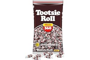 Tootsie Roll Midgees – Chewy Chocolate Gluten-Free Candy Minis – Bulk Bag of Individually Wrapped Candies for Kids, Parties, Classroom – 360 Count (Pack of 1)