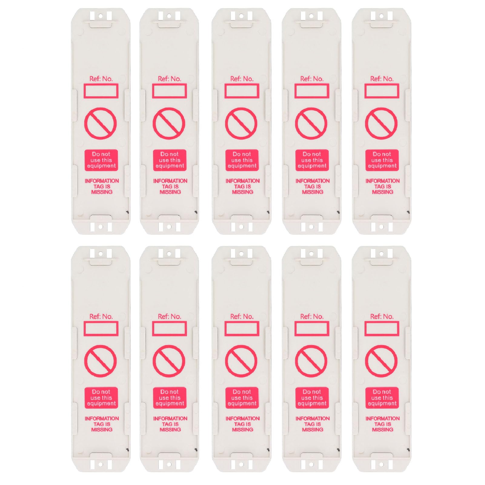 10PCS Scafftag Holder, Plastic Scaffold Tag Holder Scaffolding Tags Safety Inspection Label for Accident Prevention