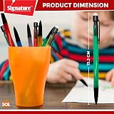 SOL 12pk Mechanical Pencils 0.7mm HB Lead with Eraser 24 Refills Six Colors view 4
