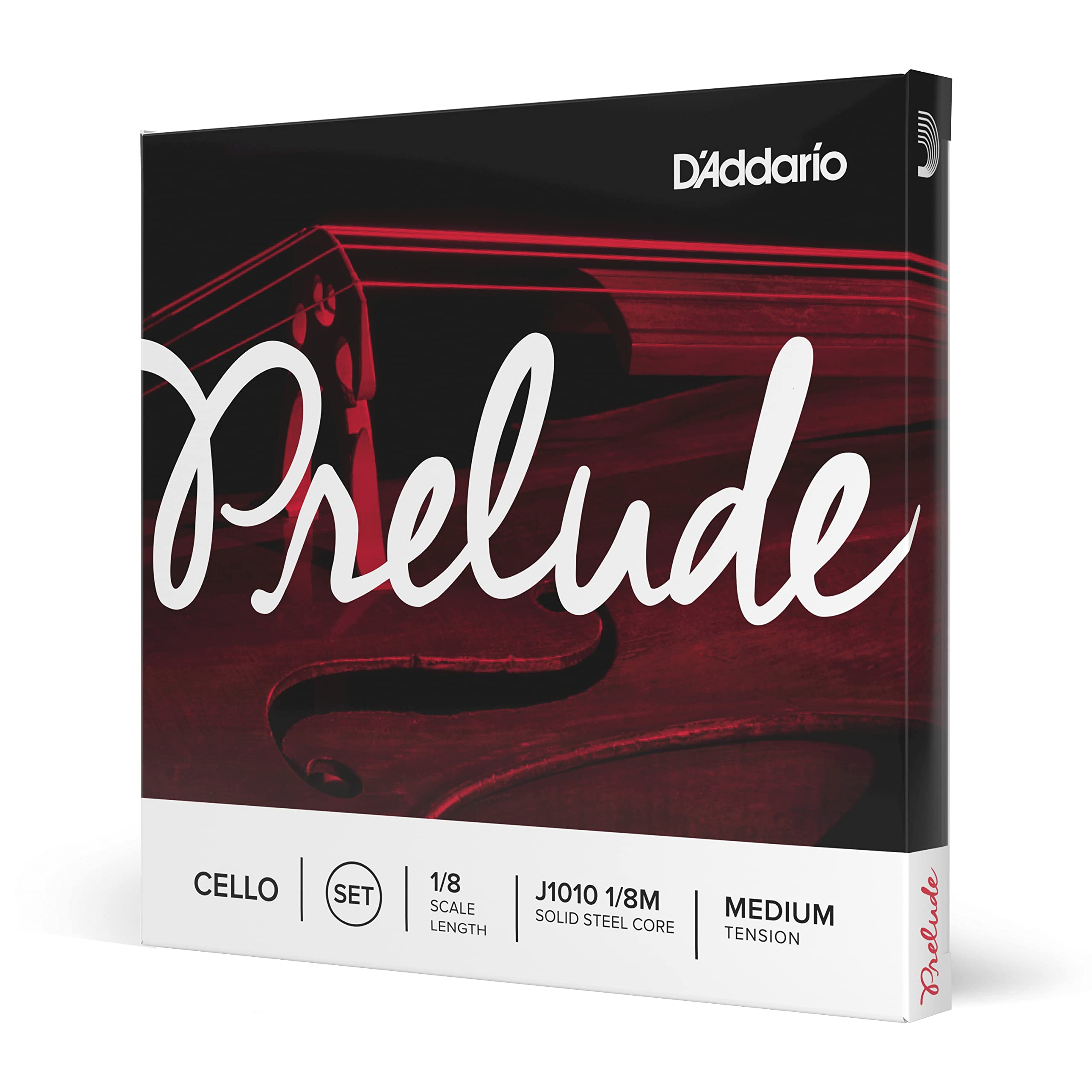 D'Addario J1010 1/8M Prelude 1/8 Scale Medium Tension Cello String Set
