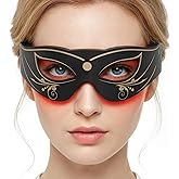 LED Eye Mask, Red Light Therapy for Eyes, Under Eye Red Light Therapy Device for Dark Circles, Puffy Eyes, Eye Bags & Fine Lines, Eye Care for Men and Women with Velcro Straps and Eye Protection