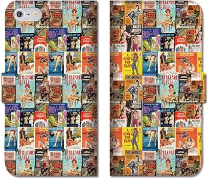 Amazon Chatte Noir Iphone12pro ケース 12プロ ケース 手帳型 手帳ケース おしゃれ セクシー Sexy レトロ パッケージ コラージュ ビンテージ イラスト B 手帳ケース ケース カバー 通販