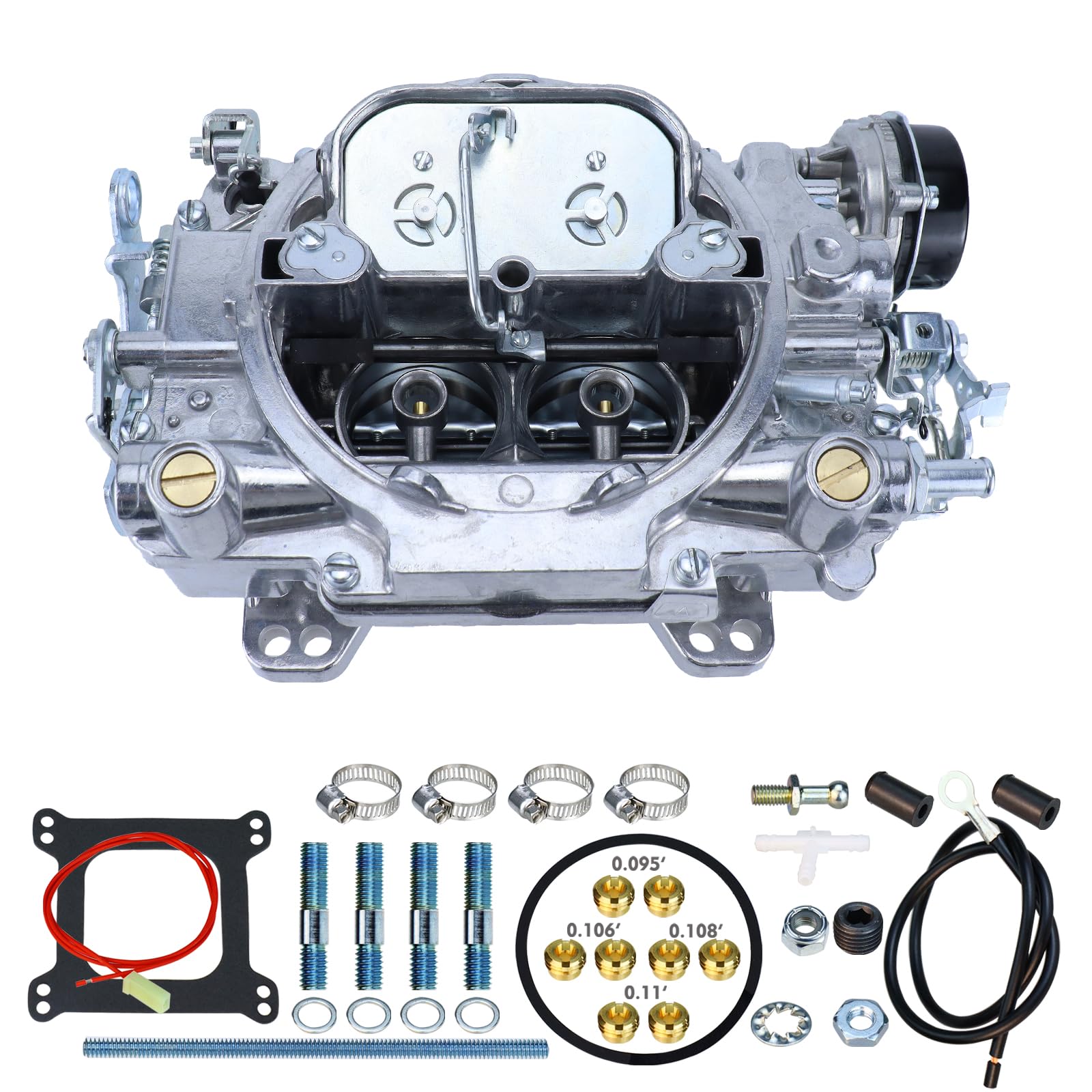 Photo 1 of VergasRetor 4 Barrel 1406 Carburetor for 1406 Performer 600 CFM AFB-style Square Bore for 289 350 351 Silverado Corvette Mustang Mercury GMC Pickup Truck Carburetor with Electric Choke
