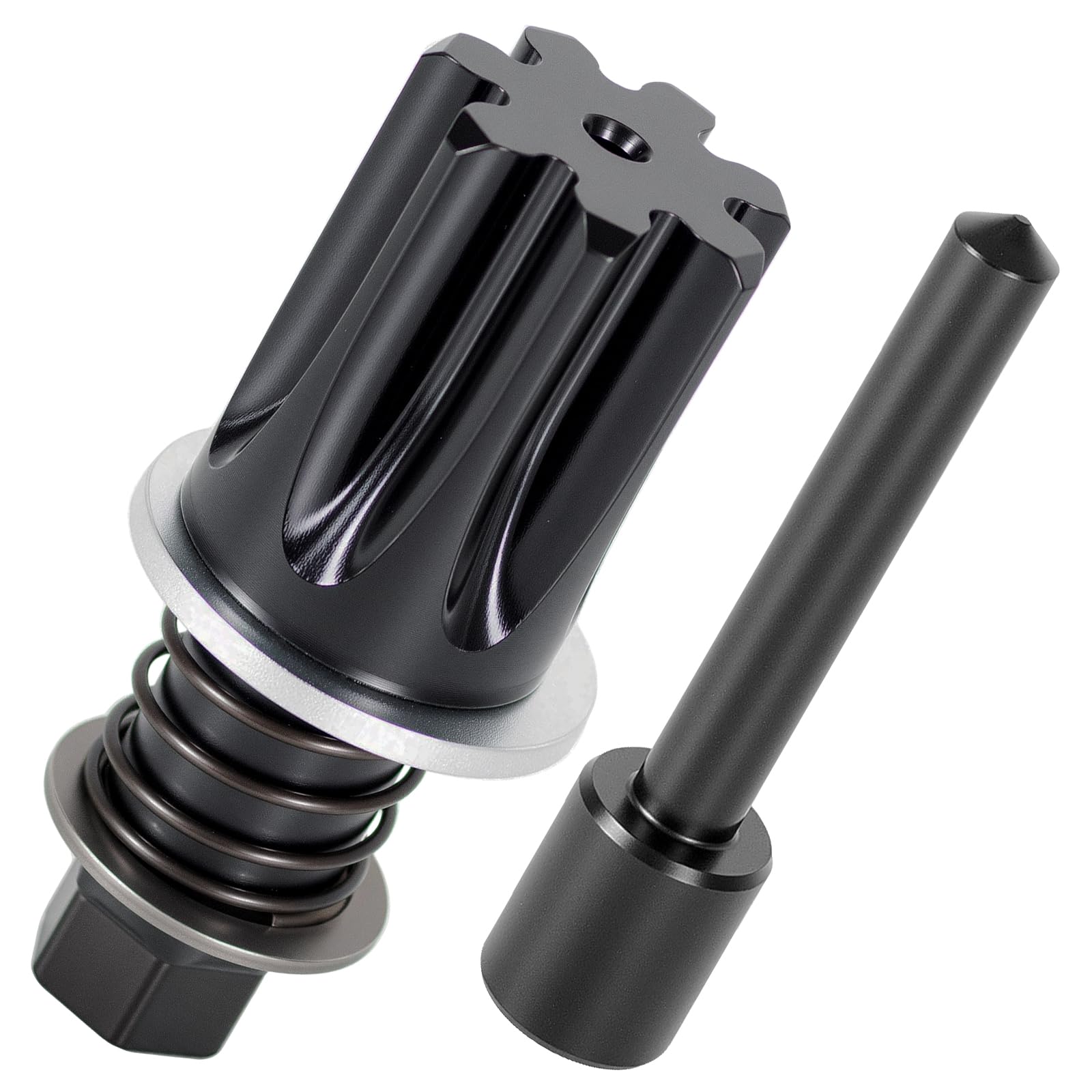 Photo 1 of UMONIE Engine Turning Tool with JDE81-4 Locking Pin | TDC Tool for Fuel Pump Timing Compatible with John Deere Engines 4024 4039 4045 4239 4276 6359 6619 6059 6068 6076 6081 6090 6105 6125 6135