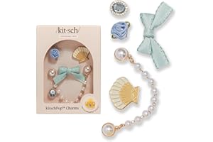 KitschPop™Charm Sets – Interchangeable Charms For Hair Clips, Hair Brushes