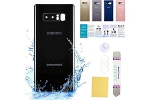 UooFide Compatible for Samsung Galaxy Note 8 Back Cover Glass Replacement 6.3-Inches SM-N950 All Carriers with Installation Manual + Repair Tool Kit (Black)