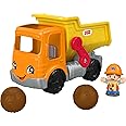 Fisher-Price Little People Toddler Construction Toy Work Together Dump Truck with Music & Accessories for Pretend Play Kids Ages 1+ Years​