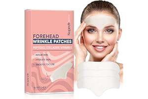 SupreH Forehead Wrinkle Patches Smoothing Overnight: Anti Wrinkle Patches for Face and Forehead Fine Lines & Frown Lines - with Peptide Collagen Hyaluronic Acid 16 pcs