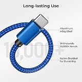 USB-C Charger Cable 2M 2 Pack for Kindle Fire 2019-2024 Colorful view 3