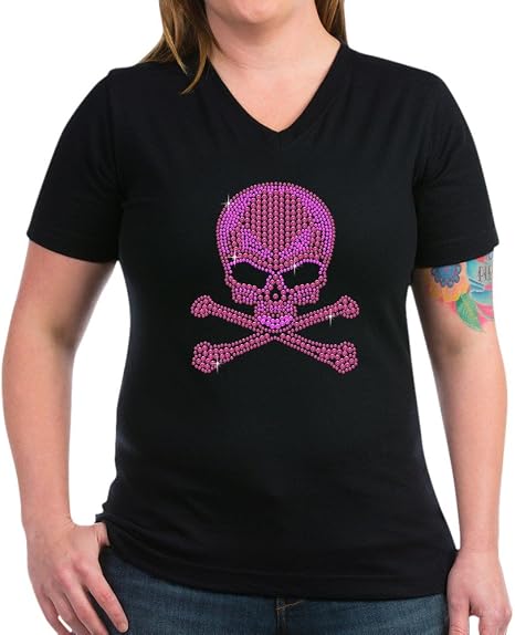 rhinestone skull t shirt