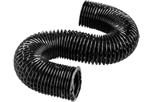 HWEIUA Boat Blower Hose Replacement for Boat Venting, 3 Inch Marine Blower Hose, 10 Ft Flexible PVC Bilge Vent Hose for Marine Exhaust Fan, Boat Bilge Heater, Dryer Vent, 3" X 10' Duct Hose, Black