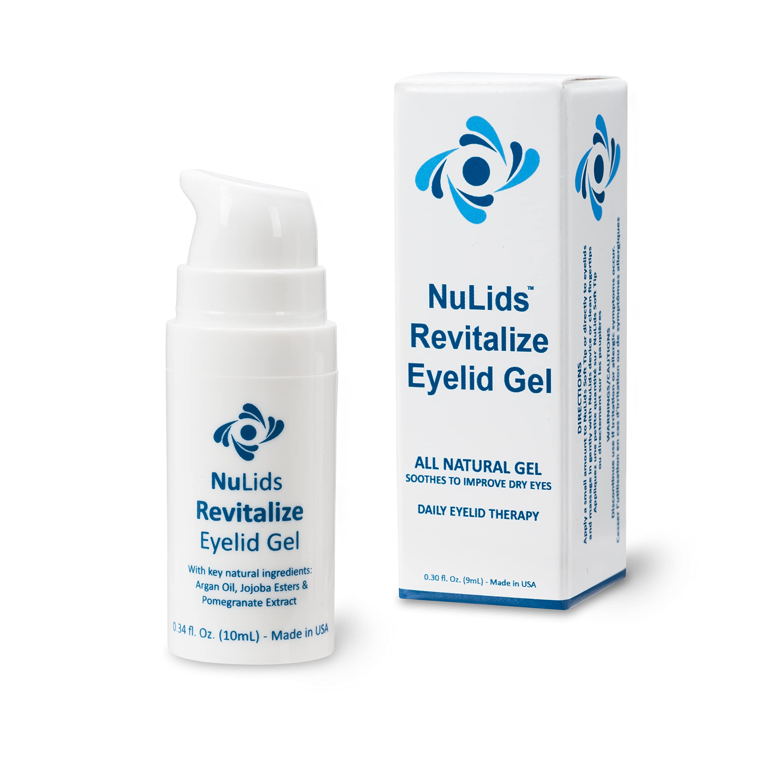 NuLids Revitalize Gel - Single Bottle - Revitalizing Gel for Nulids Device That Soothes to Improve Dry Eyes - Daily Eyelid Therapy, Clear