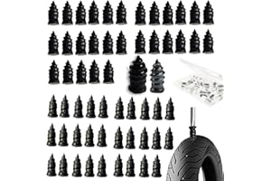HZMM 60 Pcs Tire Repair Rubber Nail, Tire Repair Nail Tire Repair Rubber Screws Fast Tool Self-Service Tire Repair Nail Vacuum Tire Repair Rubber Nail, Suitable for Car Motorcycle Jeep Tire Puncture Repair