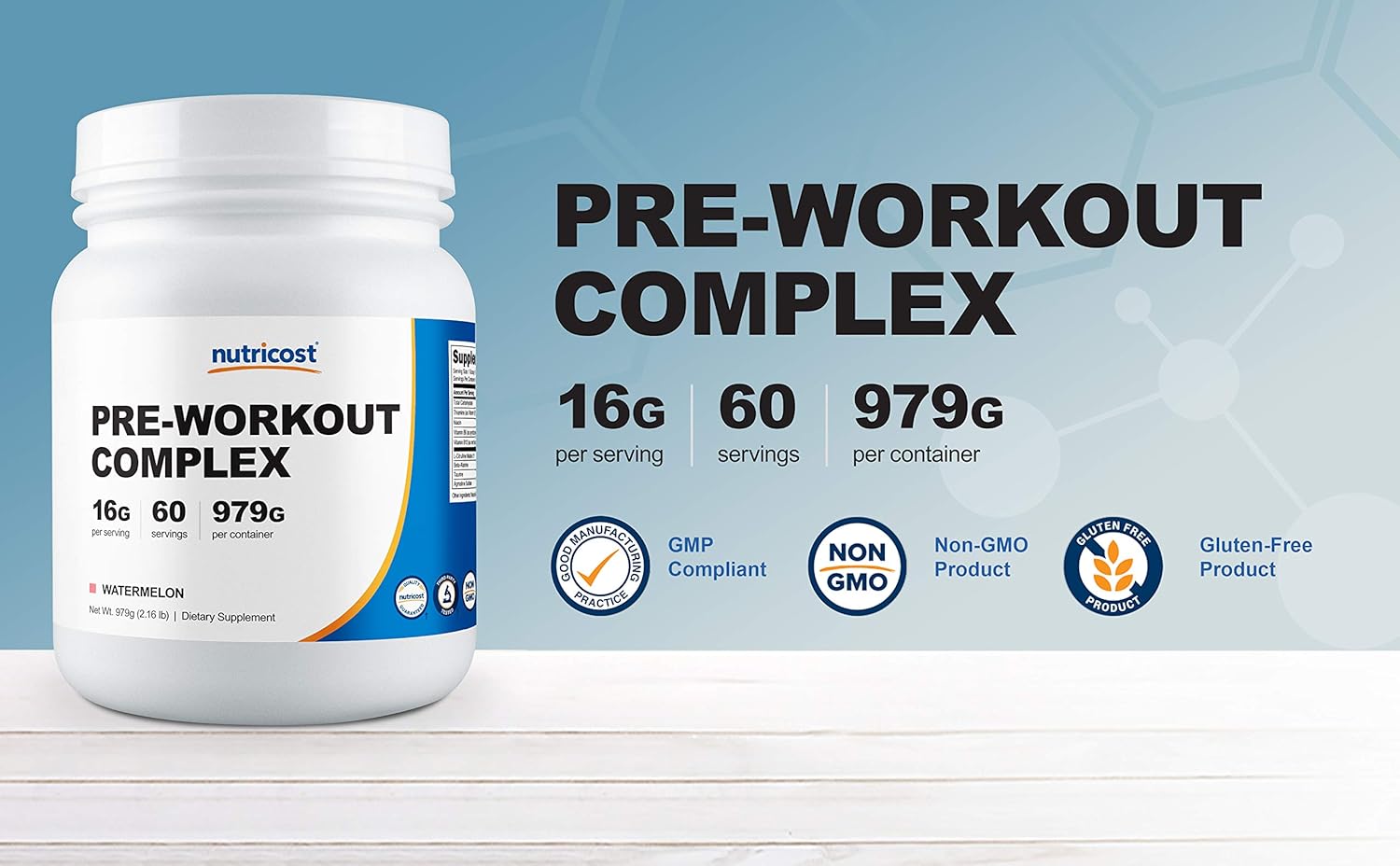 Nutricost Pre-Workout Complex 30 Servings (Peach Mango): Health & Personal Care