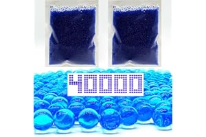 DORTRUE Gel Balls Blaster Ammo Splat r Ball Refill 7-8 mm,2 Packs,40,000 Pieces Orby Blasters Rounds Gel Splatter Blaster Refill, for Ages 14+