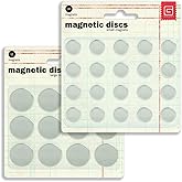 BasicGrey Combo Super Strong Disc Thin Magnets with Adhesive, Rare Earth Magnets. DIY, Craft, Paper Crafting, General Crafts, home repair, school projects, presentations and more .