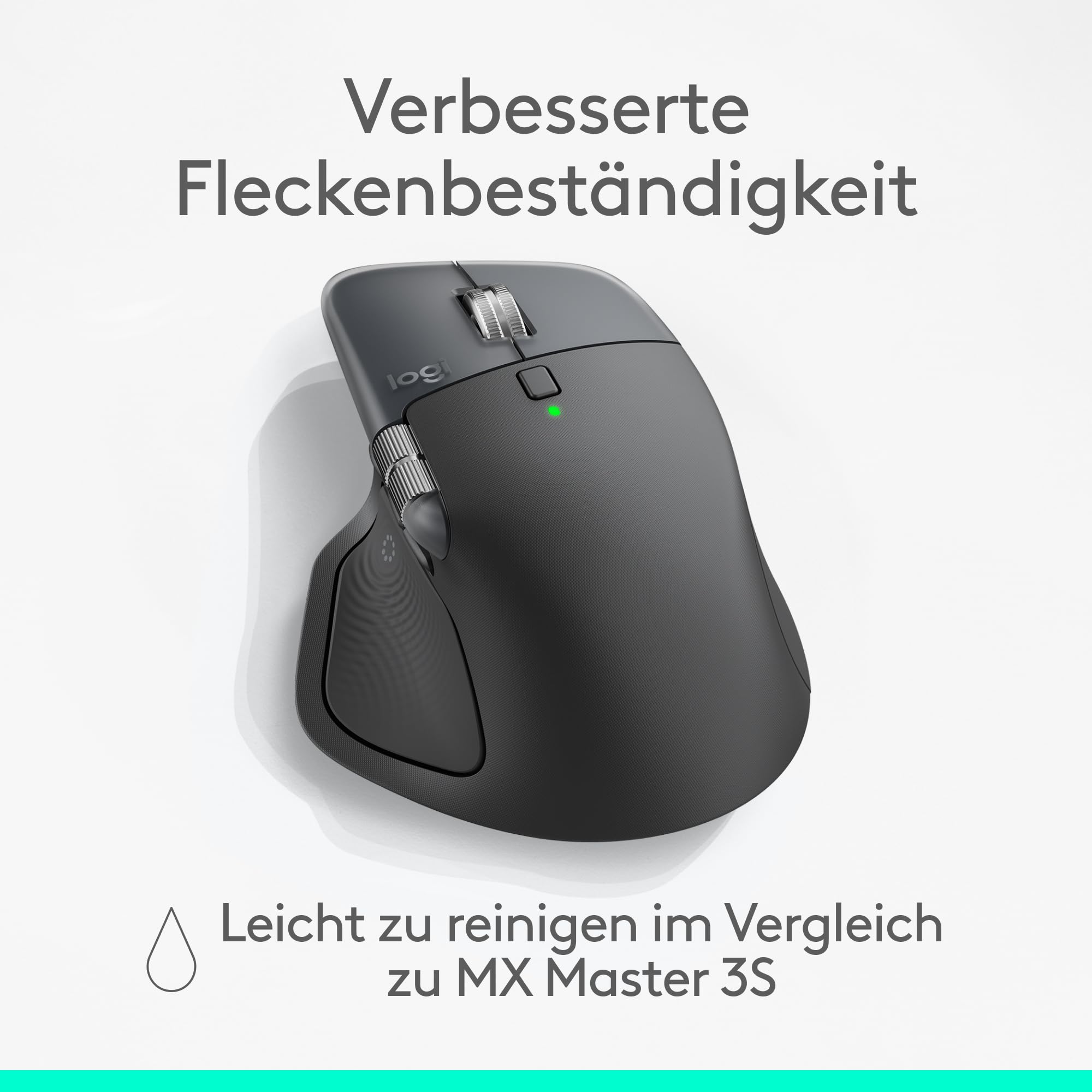 Logitech MX Master 4, ergonomische kabellose Maus mit fortschrittlichem, leistungsstarkem, haptischem Feedback, ultraschnellem Scrollen, Laden über USB-C, Bluetooth, Windows, MacOS – Grafit 9