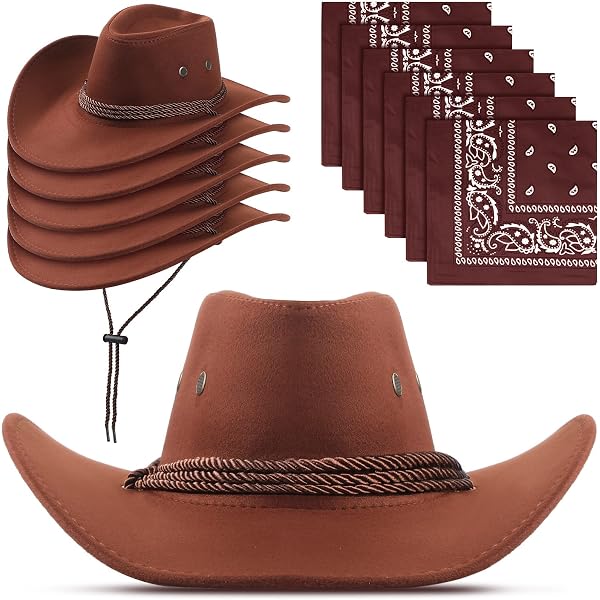 Amazon.com: Hicarer 12 Pieces Disposable Plastic Cowboy Hat  display picture 3
