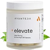 Avantera Elevate Premium Nootropic Supplement - Beat Brain Fog - Best Focus Supplements for Memory & Focus Support - Energy Without Crash - 56 Count Pills for Women & Men*