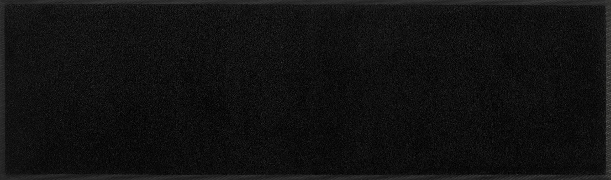 Kleen-Tex wash+dry doormat, Raven Black 35x120cm, inside and outside, washable, black