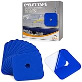 HIPPO OUTDOOR Grommet Reinforcement Tape - Double Eyelet Strength, Repair tarp Eyelets, Tarpaulin Grommets kit, Tarpaulins Protection 10-Pack (1220)