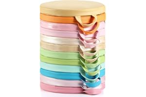 Sawysine 12 Pcs Floor Cushions Classroom Flexible Floor Seating with Handle for Kids in Home School Classroom Kindergarten Daycare Nursery (Pastel Color,Round)
