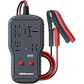 OBDResource 12V/24V Automotive Relay Tester for 4 & 5 Pin Relays - Handheld Car Diagnostic Tool with Battery Clips, DIY Car R