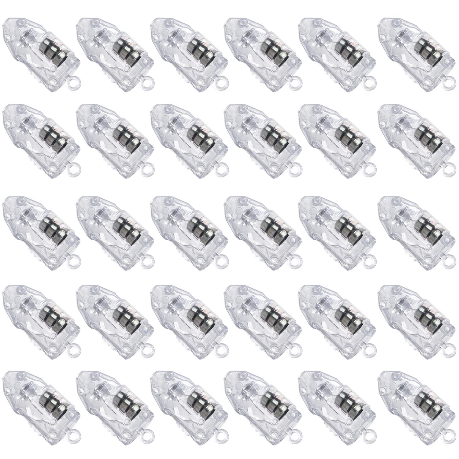 NOVELTY PLACE 30 Pcs White LED Mini Party Light for Paper Lantern, Balloons, Weddings and Festival Decorations - Long Lasting, Waterproof, Elegant White