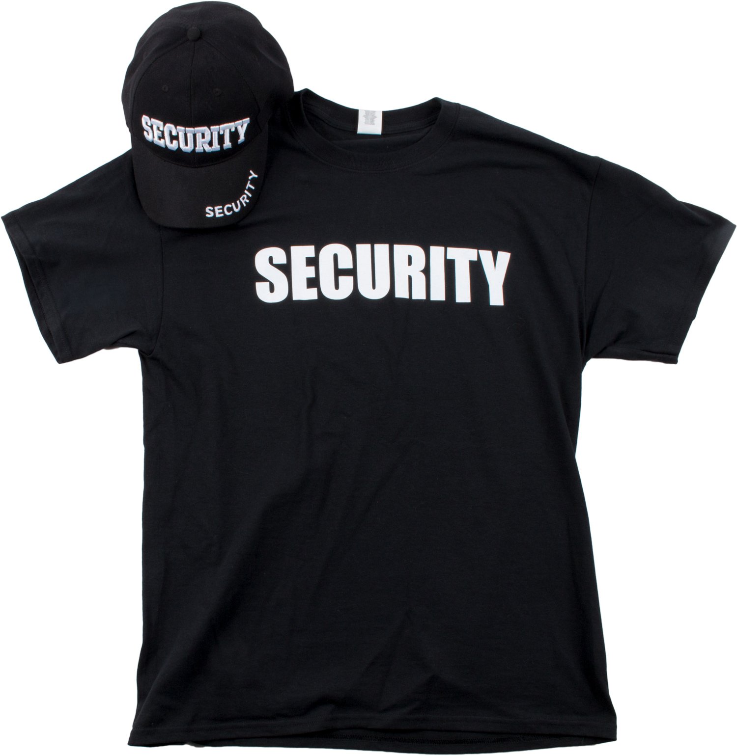 Security Hat & TShirt Bundle Matching Security Guard Officer Uniform