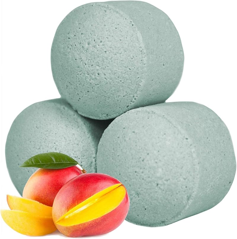 Ancient Wisdom 10x Scented Mini Bath Bombs Chill Pills Mango 2.5cm