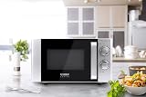 CASO Design MG 20 Ecostyle Microwave Oven & Grill, 20L, 700W, Silver view 9