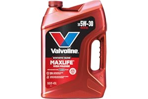 Valvoline MaxLife High Mileage 5W-30 Synthetic Blend Motor Oil 5 Quart