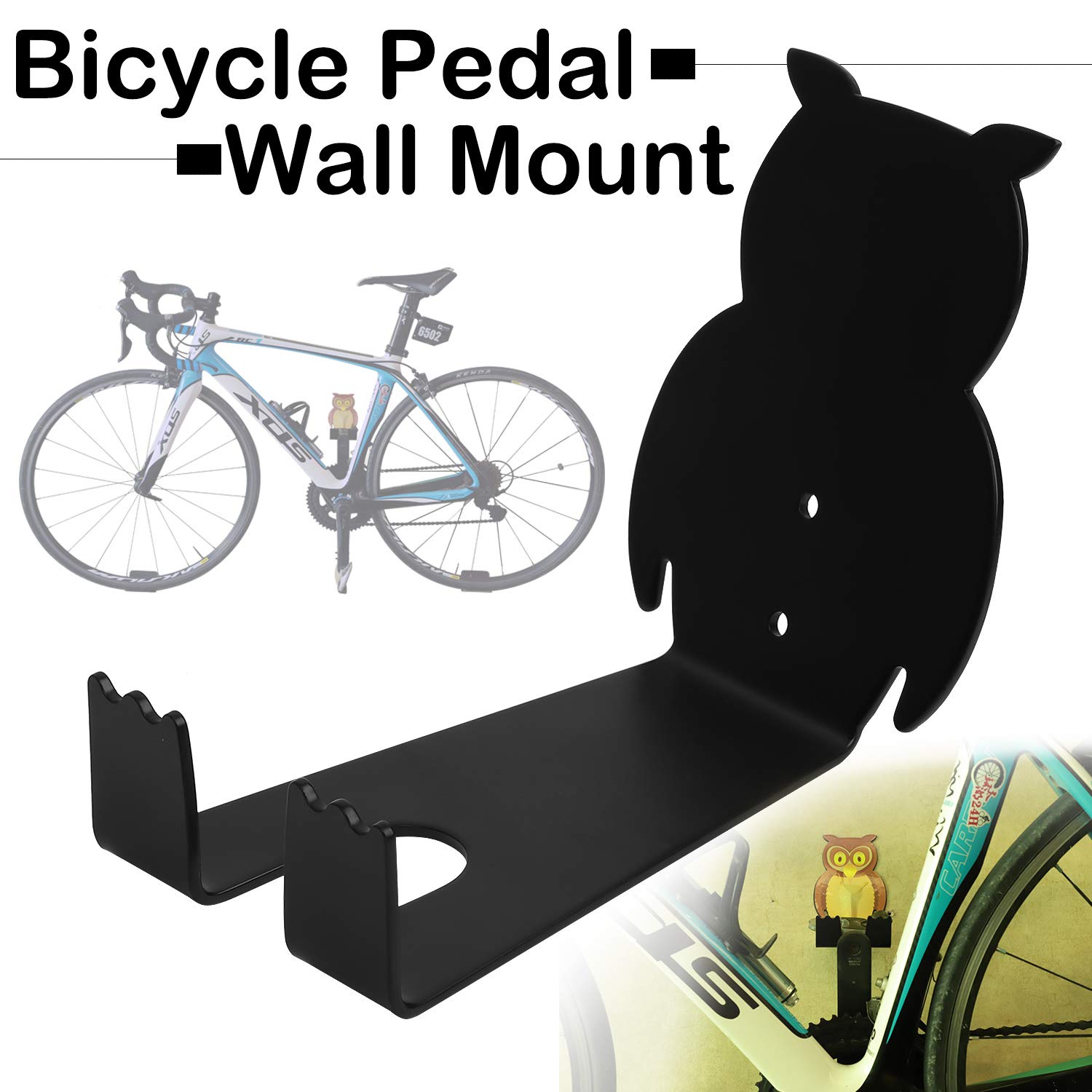 Qualward Bike Hanger Wall Mount Bicycle Rack Cycling Pedal Storage