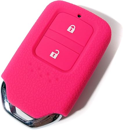 Amazon ステップワゴン Rp系 スマートキーケース シリコン スマートキーカバー スマピタくん 傷防止 ホンダeタイプ K17 シリコン ピンク キーケース キーホルダー 車 バイク