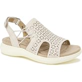 JBU Francis Women's Comfort Casual Adjustable Ankle Strap Open Toe Fashion Sandal