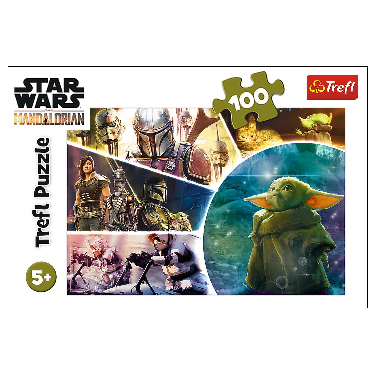 Trefl, Baby Yoda Puzzle 100 Piece Lucasfilm Star Wars for Ages 5+