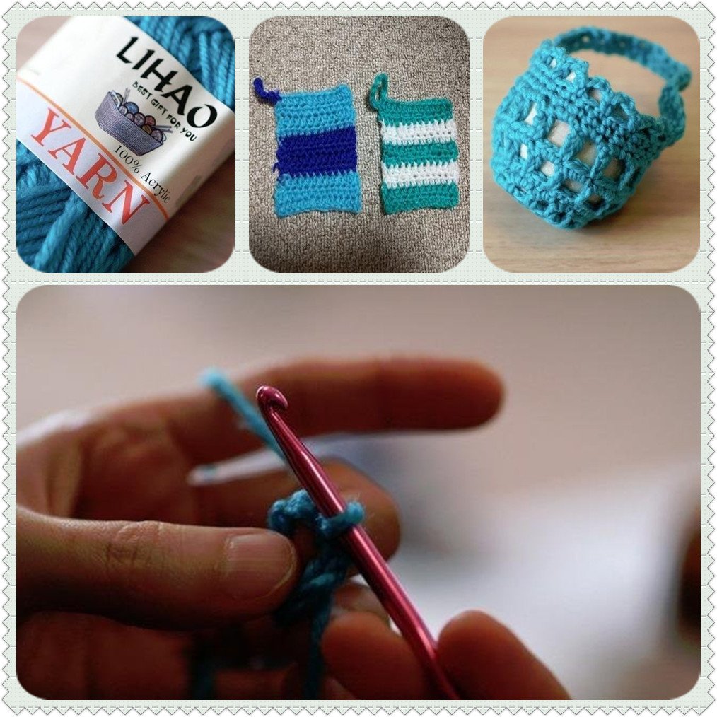 LIHAO 12 Skeins Mini Yarn for Knitting Crochet Craft 100 Acrylic