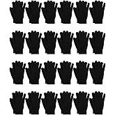 URATOT 24 Pairs Winter Warm Gloves Knit Magic Gloves Unisex Stretchy Gloves for Teens and Adults