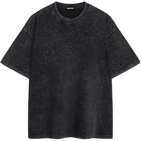 SOLY HUX Men's Glitter T Shirt Short Sleeve Crew Neck Tee Casual