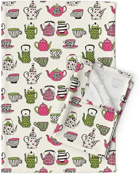 Roostery Teacup Tea Towels Teapot Tea 