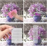 Durdiiy Screen Repair Patch 5pc Self-Adhesive Mosquito Net Mesh Window Tape Grey view 5
