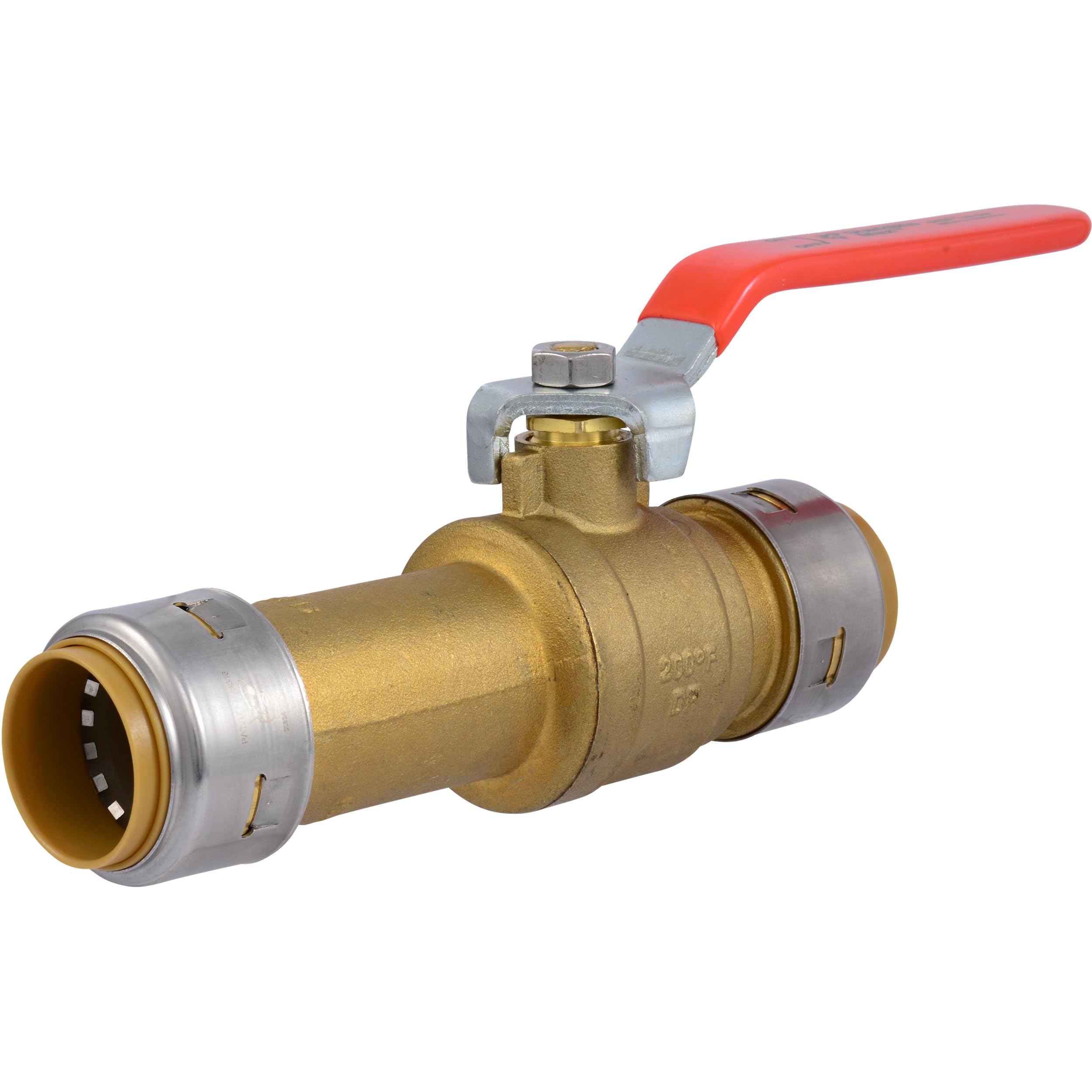Photo 1 of SharkBite Max 1 x 1 Inch Push-to-Connect Slip Ball Valve, Brass Plumbing Fitting, Copper, CPVC, UR24737