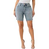 True Religion Womens Riley Mr Bermuda Slit Flap Big T ​