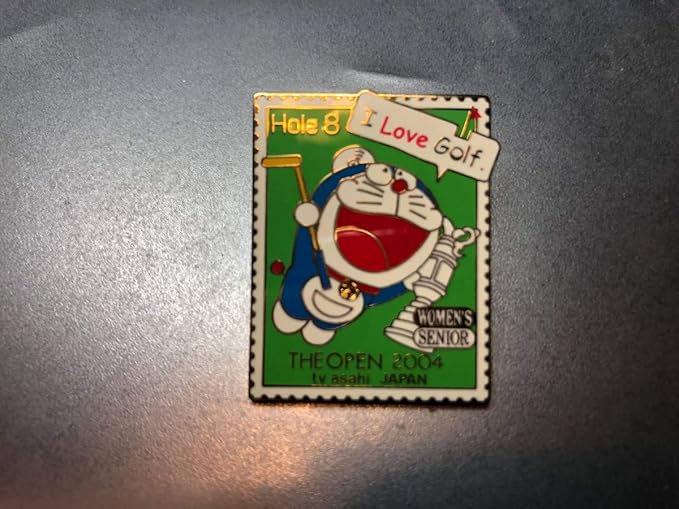 Amazon ドラえもん ピンバッジテレビ朝日限定04年全英オープンゴルフ記念 バッジ ホビー