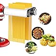 Pasta Maker Attachment for All Kitchenaid Mixers, Noodle Ravioli Maker Kitchen Aid Mixer Accessories 3 in 1 Including Dough R