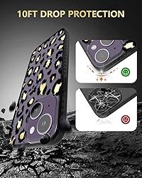 SCORPIFY for iPhone 15 Plus Case with Gold Leopard
