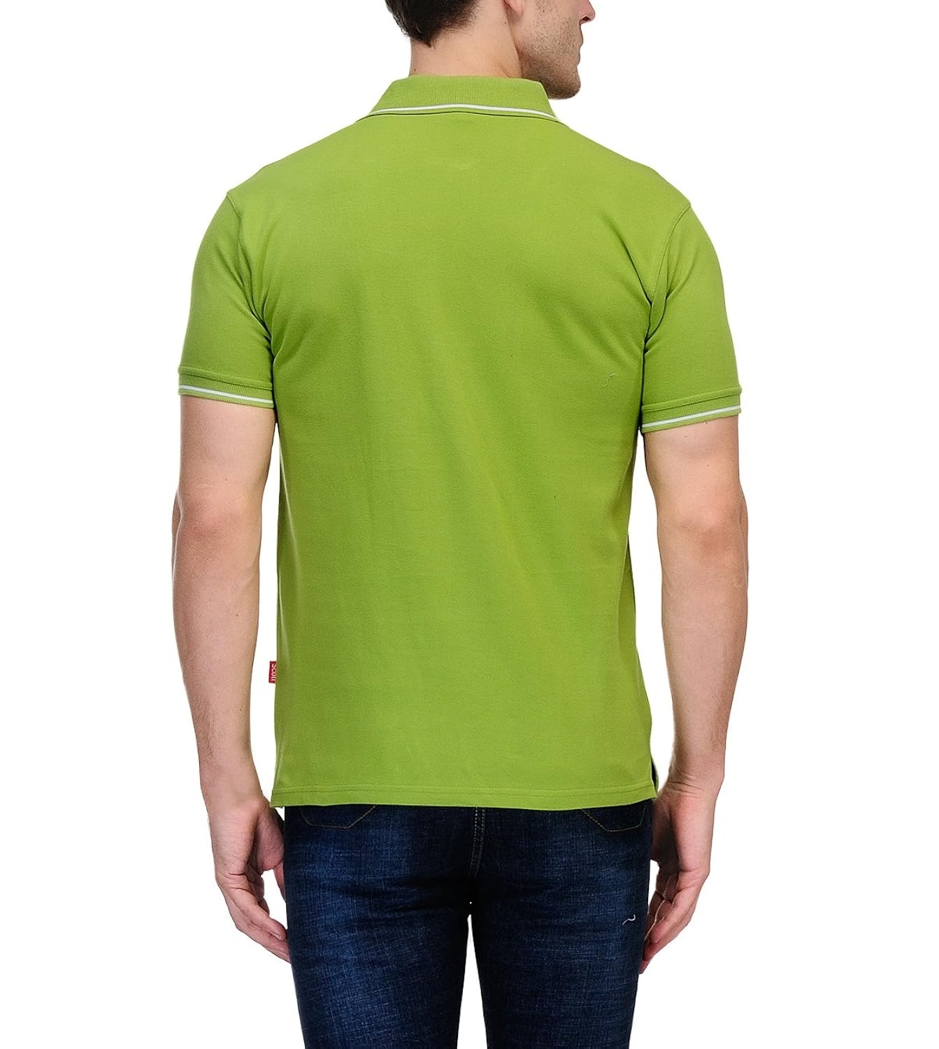 scott men's premium cotton polo t-shirt - apple green