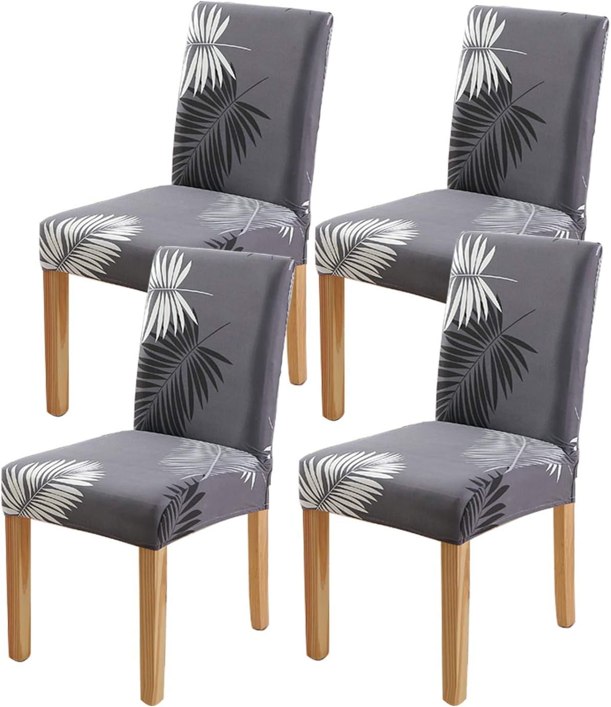 Fuloon Stretch Chair Cover, Set of 4/6 Removable Washable Chair