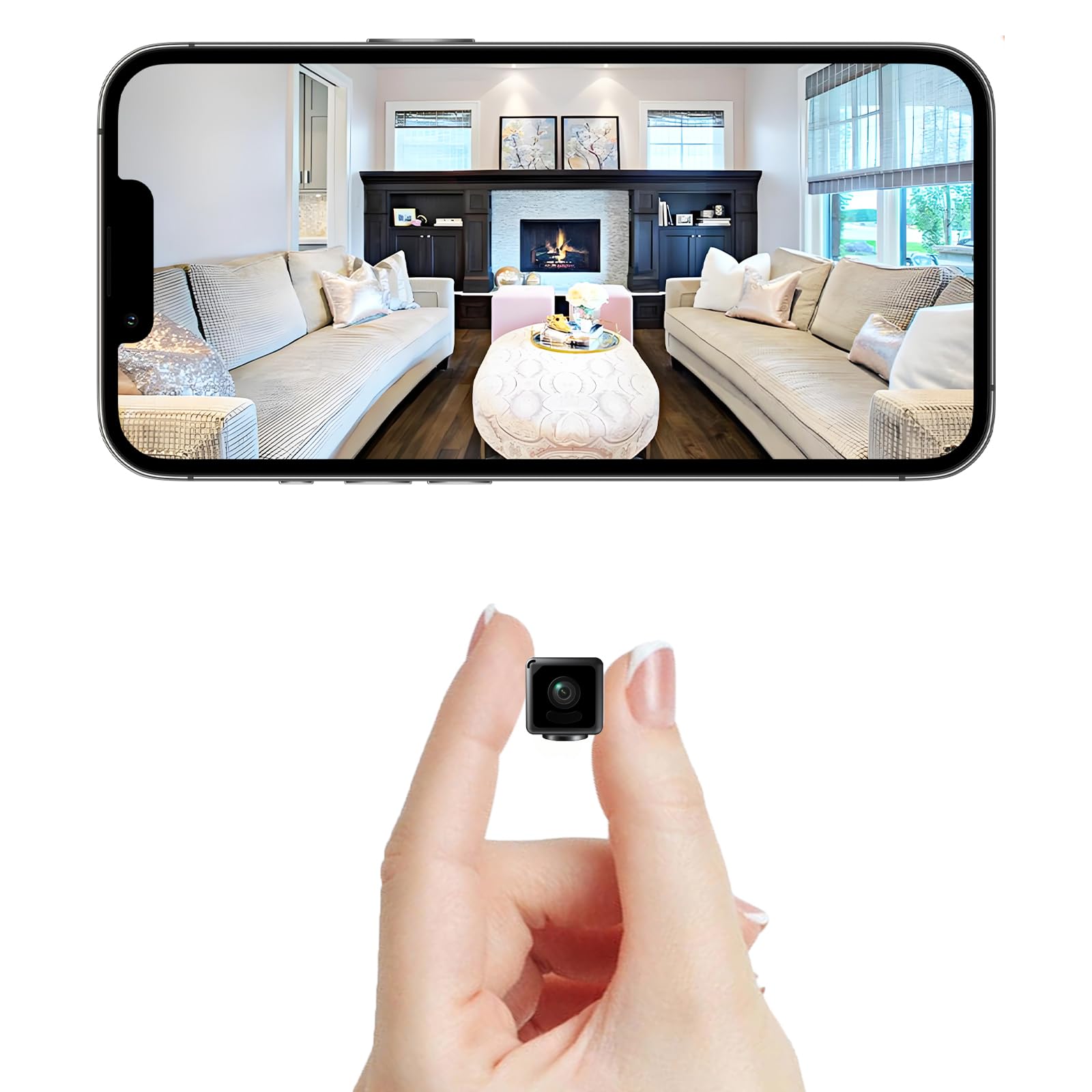 Photo 1 of *** Just accessories **** 4K Mini Security Camera WiFi Wireless Camera Small Smart Portable HD Nanny Cam with Motion Detection Cloud & SD Storage Clear Night Vision Micro Cameras for Home Office Pet Baby Monitor Indoor/Outdoor